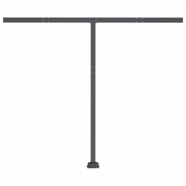 Käsin sisäänkelattava markiisi LEDillä 300x250 cm keltavalk.