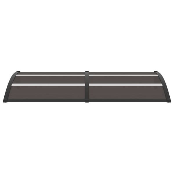 dørbaldakin 200x75 cm polycarbonat sort