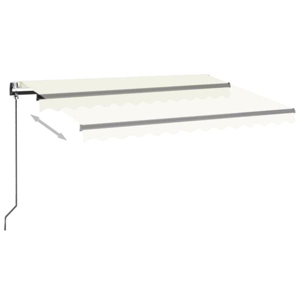 Automatisk markis 350x250 cm gräddvit