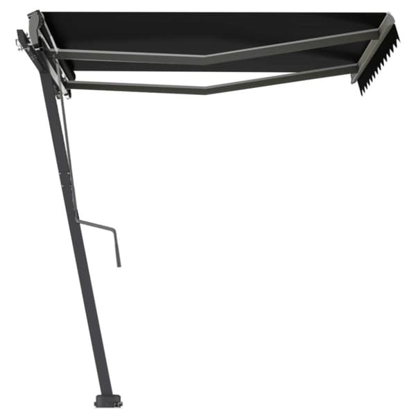 Fristående markis manuellt infällbar 300x250 cm antracit