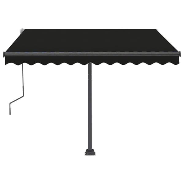 Fristående markis manuellt infällbar 300x250 cm antracit