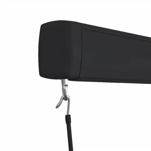 manuel kassettemarkise 450x300 cm blå og hvid