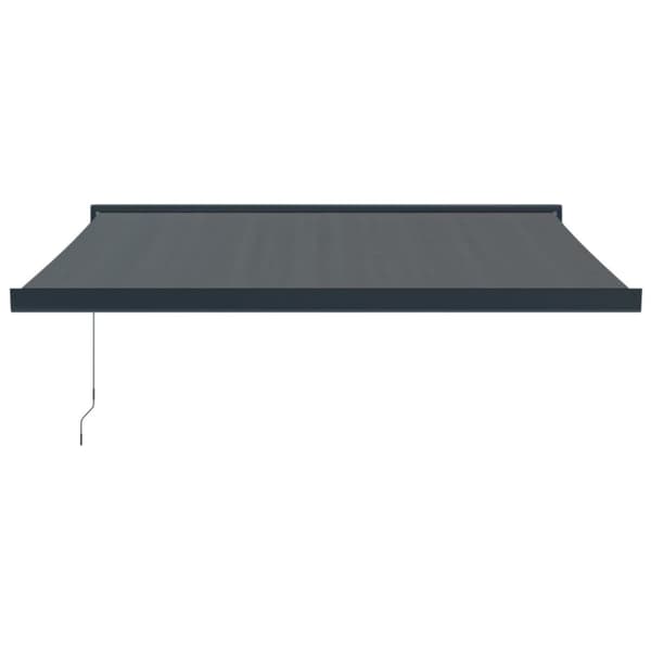 Markis infällbar antracit 3x2,5 m tyg&aluminium