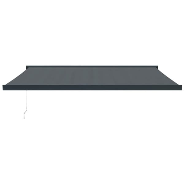 Markis infällbar antracit 4x3 m tyg&aluminium