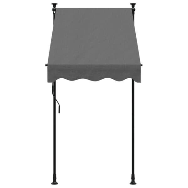 vidaXL Uttrekkbar markise antrasitt 100x150 cm stoff og stål