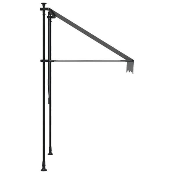 vidaXL Uttrekkbar markise antrasitt 100x150 cm stoff og stål