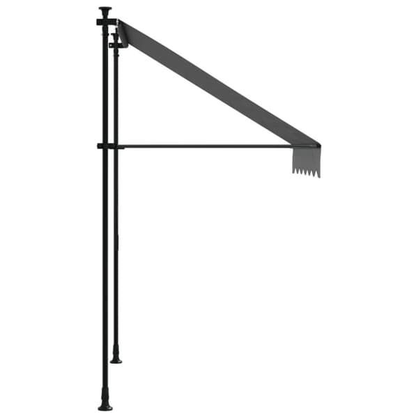vidaXL Markis infällbar antracit 150x150 cm tyg och stål