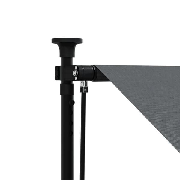 vidaXL Markis infällbar antracit 150x150 cm tyg och stål