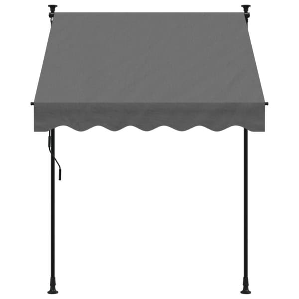 vidaXL Markis infällbar antracit 150x150 cm tyg och stål
