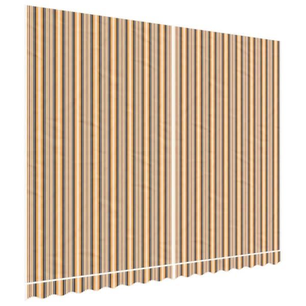 vidaXL Erstatningsduk for markise flerfarget stripe 4x3 m