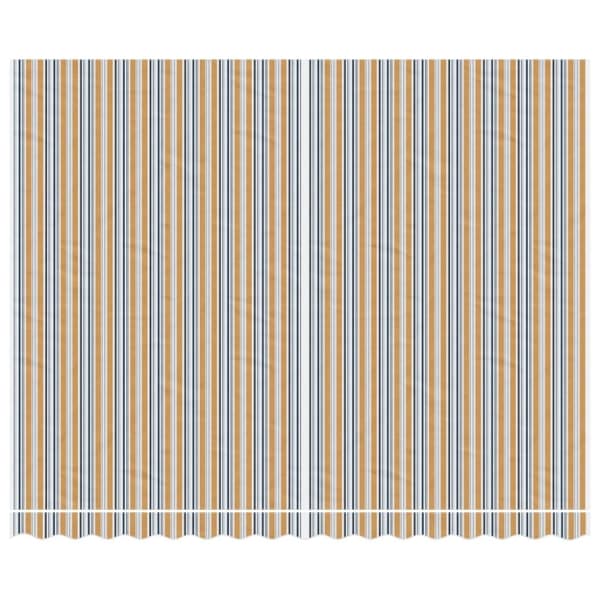 vidaXL Erstatningsduk for markise flerfarget stripe 4x3 m