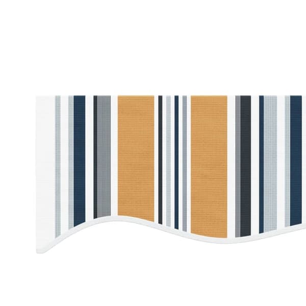 vidaXL Erstatningsduk for markise flerfarget stripe 4x3 m