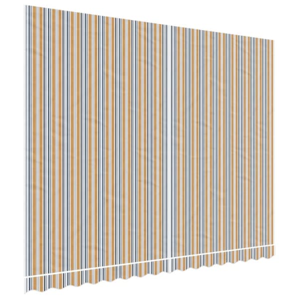 vidaXL Erstatningsduk for markise flerfarget stripe 4x3 m