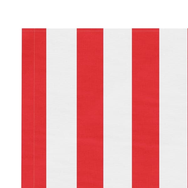 vidaXL Vaihtokangas markiisiin punavalkoraidallinen 5x3 m
