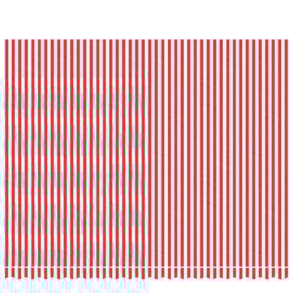 vidaXL Erstatningsduk for markise rød og hvit stripe 4,5x3 m
