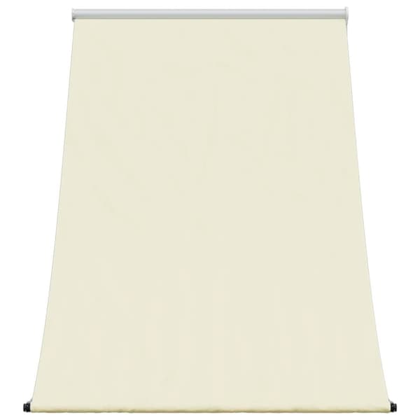 vidaXL Uttrekkbar markise kremhvit 100x150 cm stoff og stål