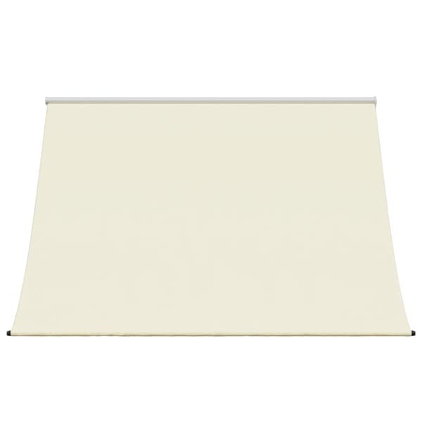 vidaXL Markis infällbar gräddvit 250x150 cm tyg och stål