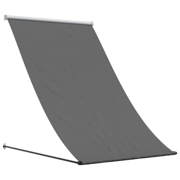vidaXL markise 100x150 cm sammenrullelig stof og stål antracitgrå