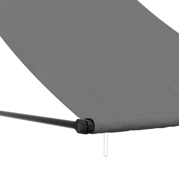 vidaXL Uttrekkbar markise antrasitt 150x150 cm stoff og stål