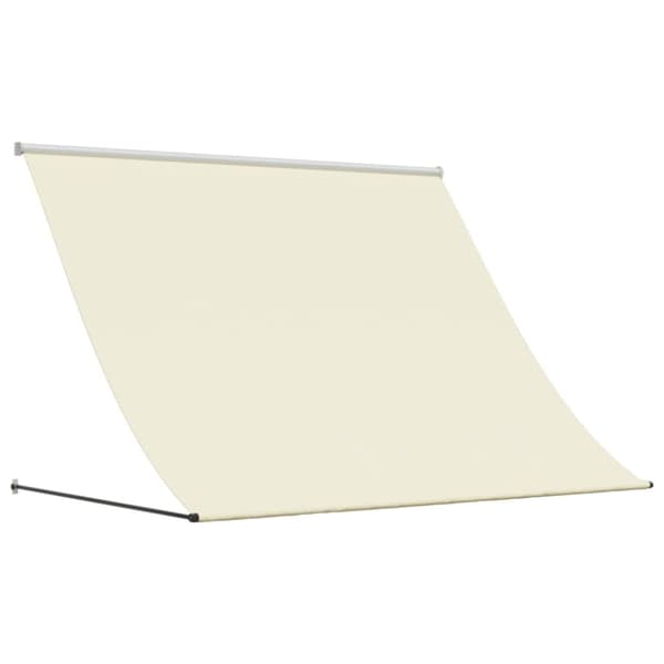 vidaXL markise 200x150 cm sammenrullelig stof og stål cremefarvet