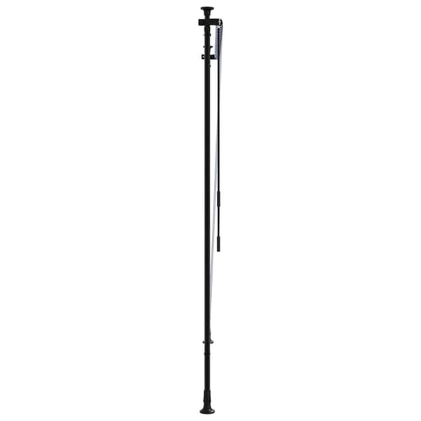 vidaXL Utendørs rullegardin blå og hvit 200x270 cm stoff og stål
