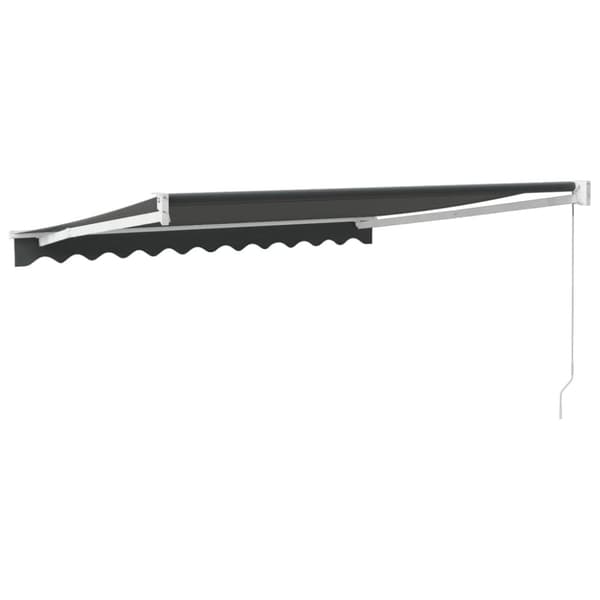 Markis infällbar antracit 3,5x2,5 m tyg&aluminium
