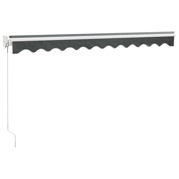Markis infällbar antracit 3,5x2,5 m tyg&aluminium