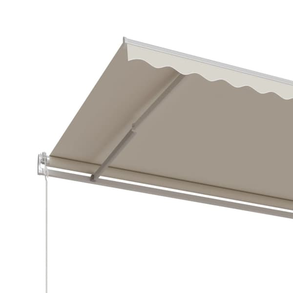 Automaattisesti sisäänkelattava markiisi 600x350 cm kerma