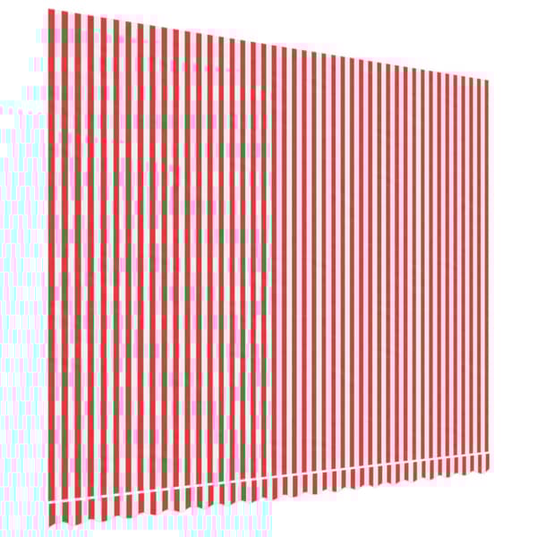 Vaihtokangas markiisiin punavalkoraidallinen 4,5x3,5 m