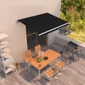 Pikkukuva 1 / 8: Automaattisesti sisäänkelattava markiisi 300x250 cm antrasiitti