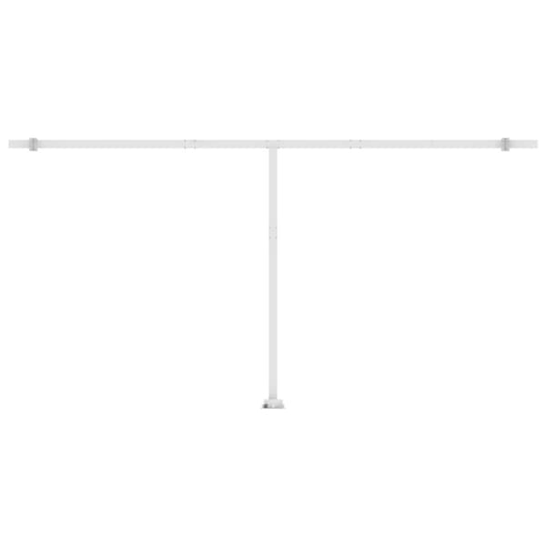 Sisäänkelattava markiisi LED/tuulisensori 600x300cm kerma