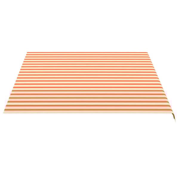 Markisväv gul och orange 4,5x3,5 m