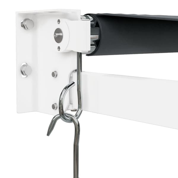Markis infällbar antracit 4,5x3 m tyg&aluminium