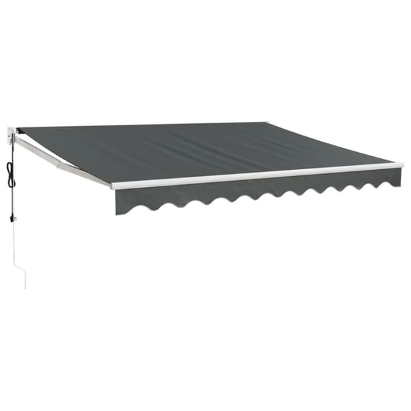 Automatisk infällbar markis antracit 3,5x2,5 m