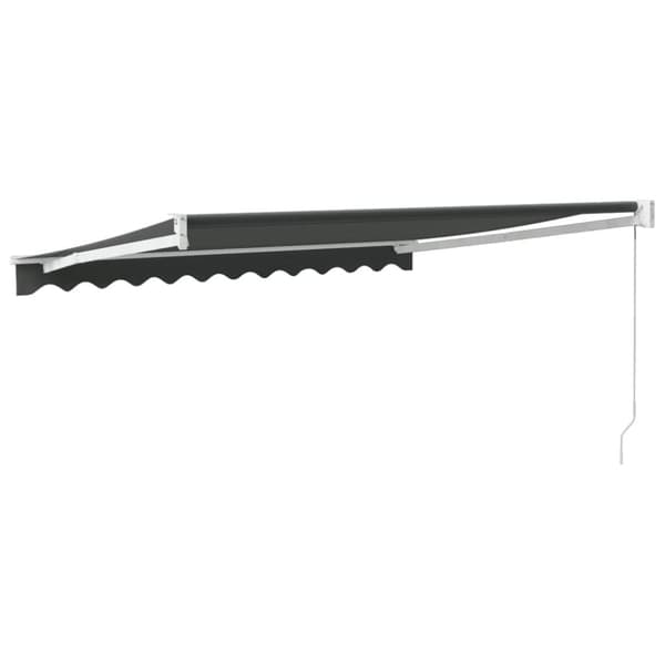 Markis infällbar antracit 3x2,5 m tyg&aluminium