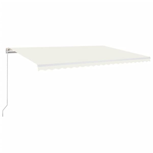 Manuaalisesti sisäänkelattava markiisi 500x300 cm kerma