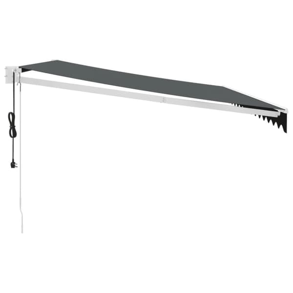 Automatisk infällbar markis antracit 4x3 m