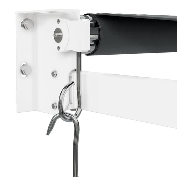 Markis infällbar antracit 4x3 m tyg&aluminium