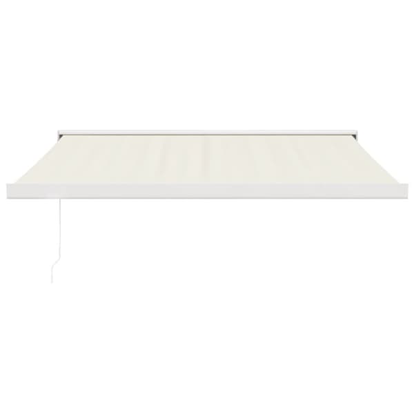 foldemarkise manuel betjening 3,5x2,5 m stof aluminium creme