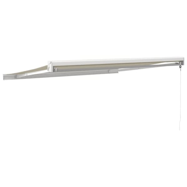 foldemarkise manuel betjening 3,5x2,5 m stof aluminium creme