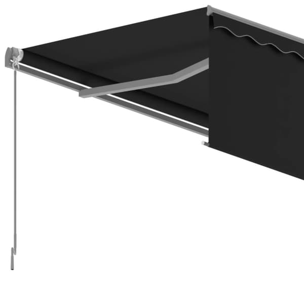 Automatiserad markis med rullgardin 5x3m antracit