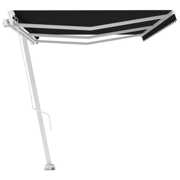 Fristående markis manuellt infällbar 600x300 cm antracit