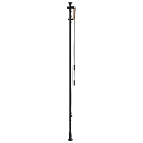 vidaXL Utendørs rullegardin oransje og hvit 150x270 cm stoff og stål