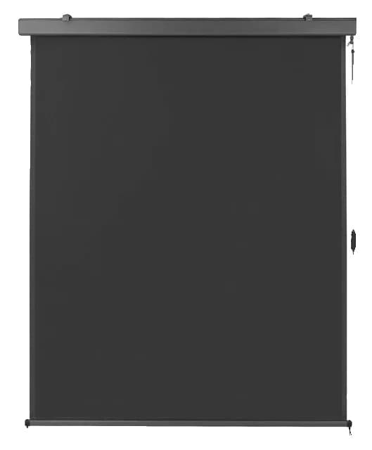 Utdragbar Vertikal Markis, Solresistent, Vindresistent, Grå 140cm x 250cm