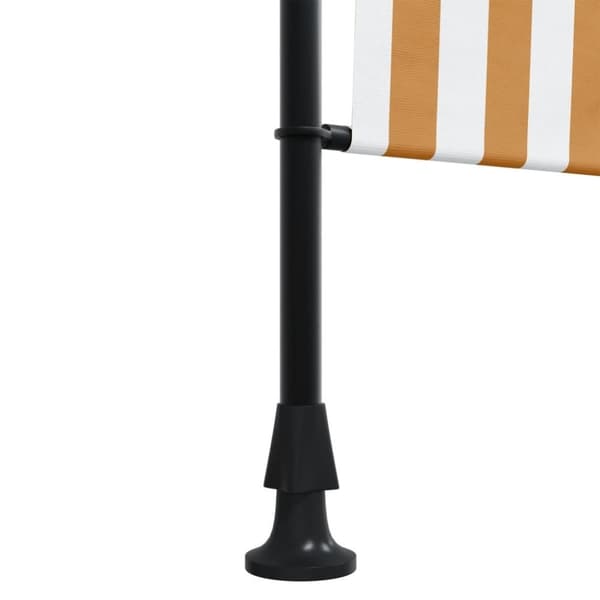vidaXL Rullgardin utomhus orange och vit 100x270 cm tyg&stål