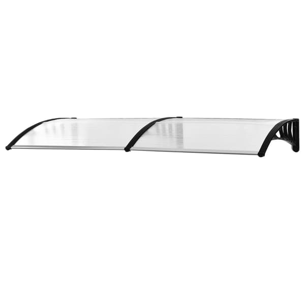 Rootz Pent Canopy - Canopy For Ytterdörr - Polykarbonat Solskydd - Regnskydd - Fönster Markis Canopy - Transparent - 75 x 195 x 23 cm