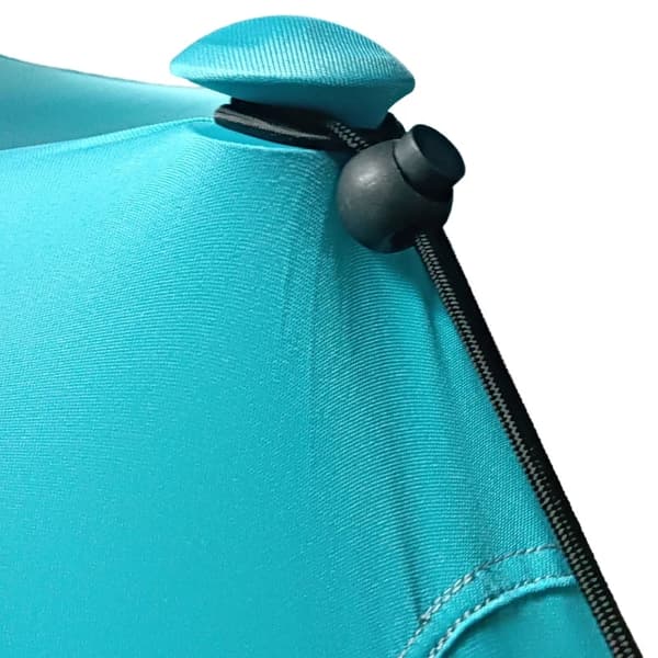 Rootz Markiser - Vandtæt - Justerbar letvægts - Foldbar Markise - Stålstøtter - Sidepanel - Jordspyd - Bæretaske - Polyester - Himmelblå - 300L x 300W
