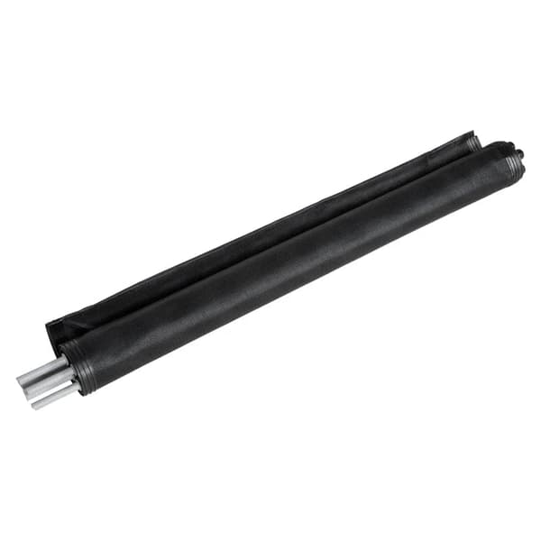 Rootz-allasaita - Turva-aita - 4 kpl - Turva-lapset - Talliasennus - Ruostumaton teräs - Säänkestävä - Alumiini-tekstiline - Musta - 365 x 126 cm