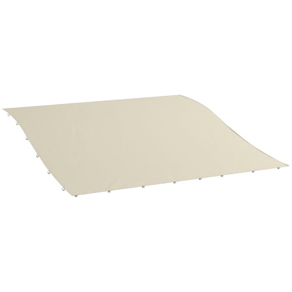 Rootz Markiser - Solskydd - Skyddstak - Ersättningstak - Väderbeständig - PU-beläggning - UV30+ skydd - Polyestertyg - Beige - 297L x 243W cm