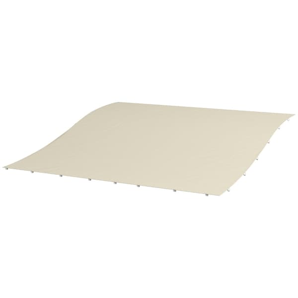 Rootz Markiser - Solskydd - Skyddstak - Ersättningstak - Väderbeständig - PU-beläggning - UV30+ skydd - Polyestertyg - Beige - 297L x 243W cm
